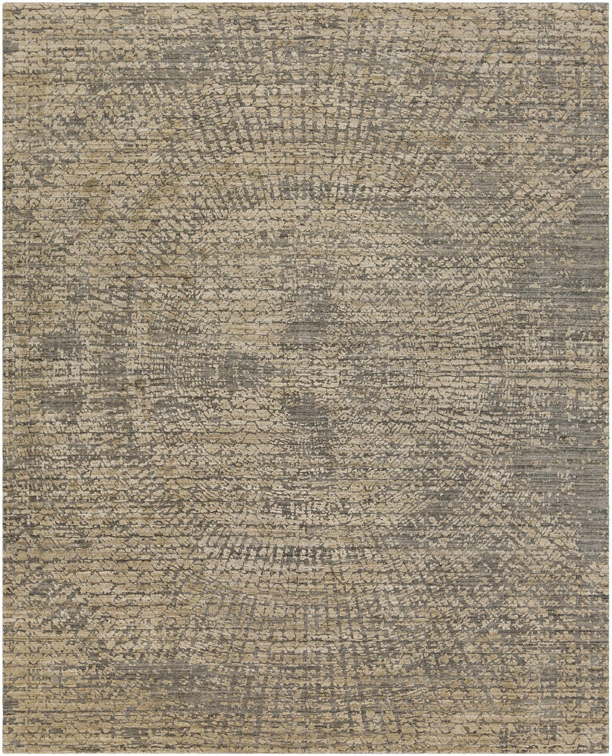 Black Hand Loomed 75% Viscose, 25% Wool Modern Rectangle Handmade rug, Indoor use only, no fringe, non-washable.