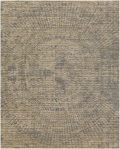 Black Hand Loomed 75% Viscose, 25% Wool Modern Rectangle Handmade rug, Indoor use only, no fringe, non-washable.