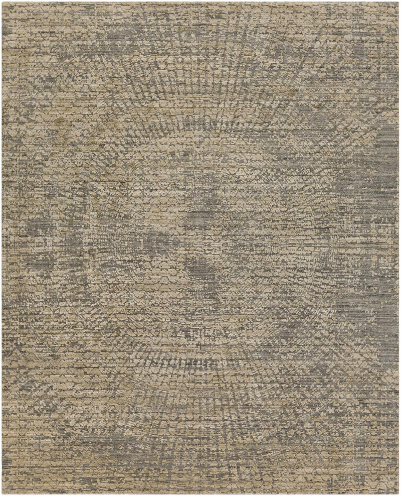 Black Hand Loomed 75% Viscose, 25% Wool Modern Rectangle Handmade rug, Indoor use only, no fringe, non-washable.