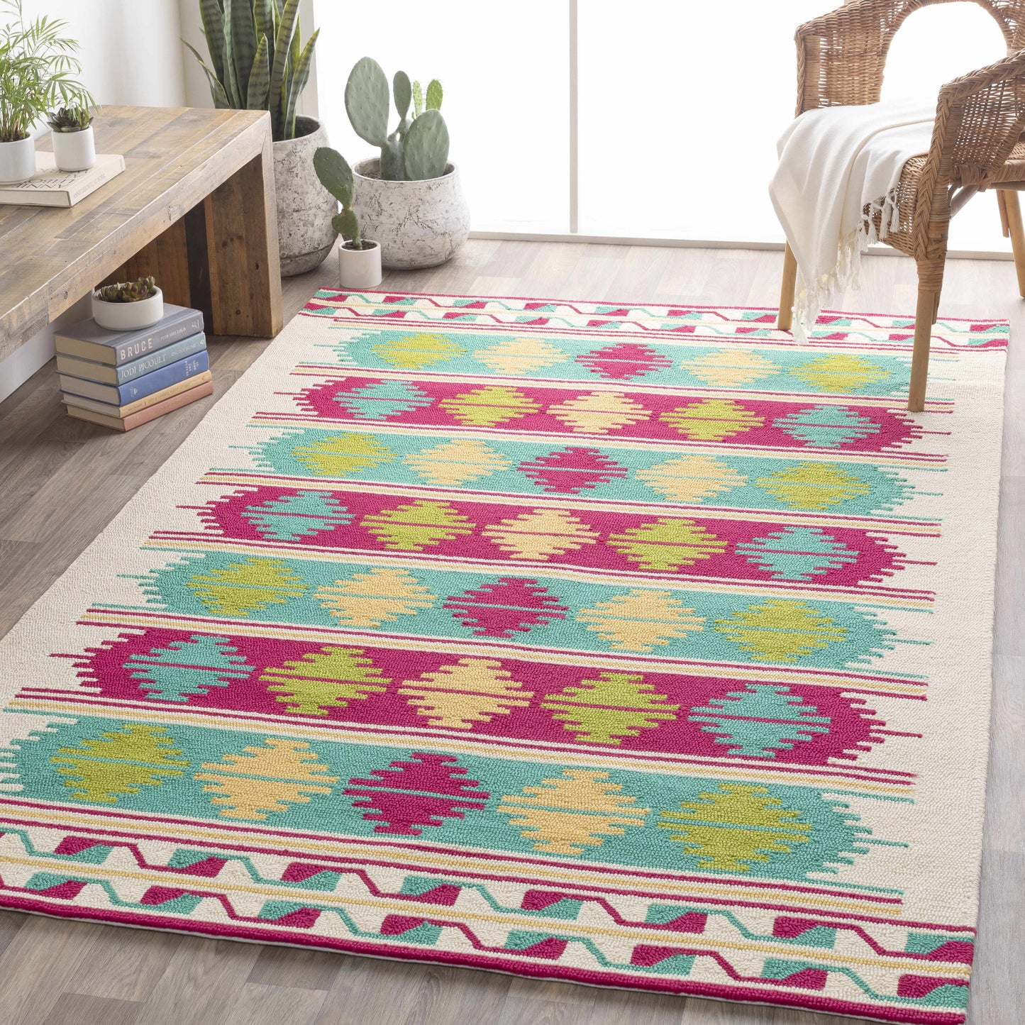 Rain RAI-1272 Hand Hooked Rug