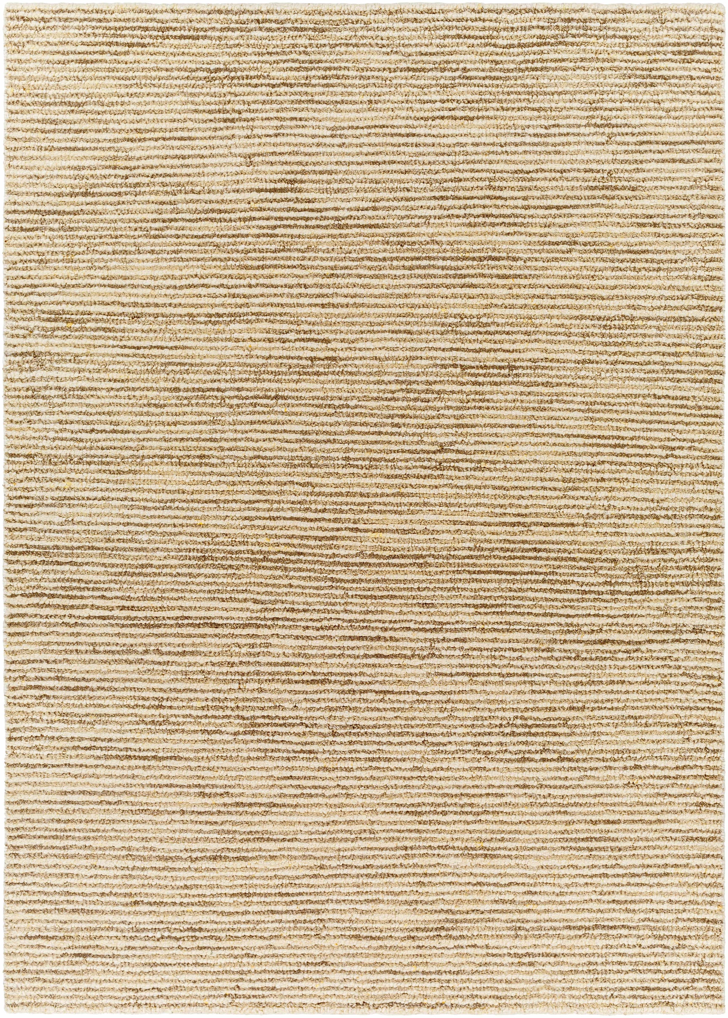 Brown Hand Woven 100% Wool Modern Rectangle Handmade rug, Indoor use only, no fringe, non-washable.