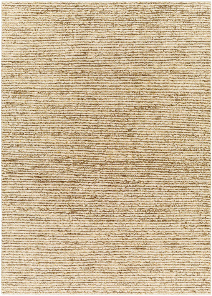 Brown Hand Woven 100% Wool Modern Rectangle Handmade rug, Indoor use only, no fringe, non-washable.
