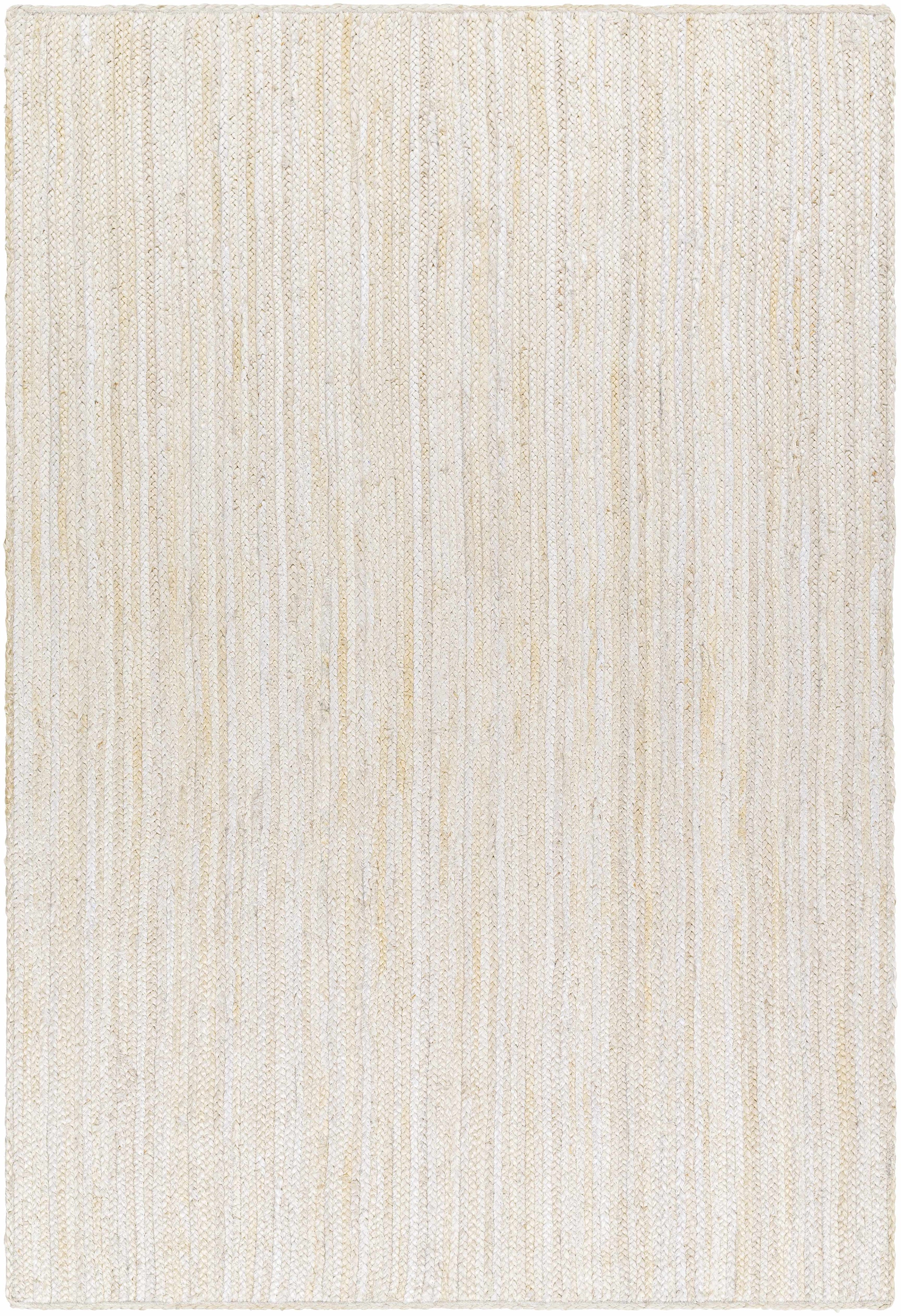 Beige Hand Loomed 100% Jute Modern Rectangle Handmade rug, Indoor use only, no fringe, non-washable. runner also available