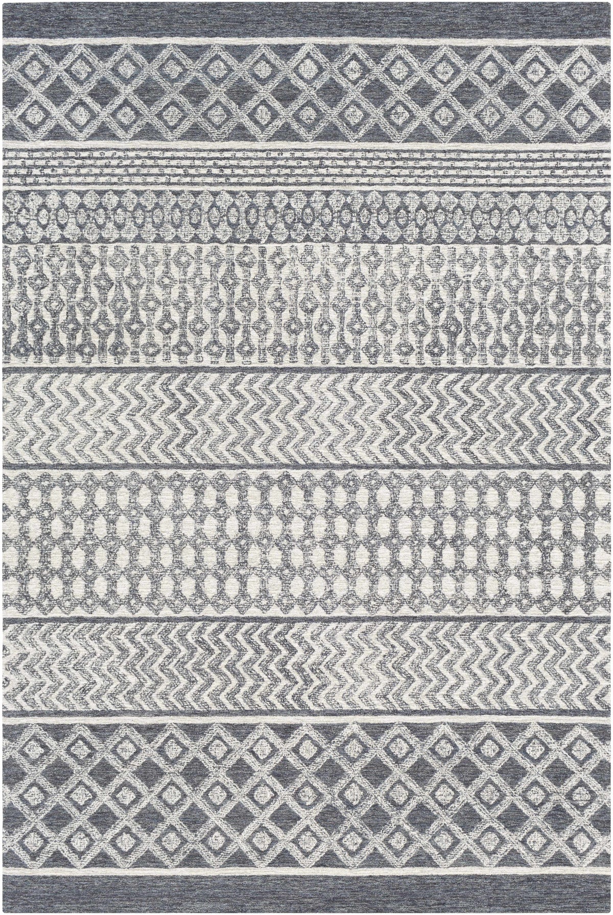 Light Beige Hand Tufted 100% Wool Global Rectangle Handmade rug, Indoor use only, no fringe, non-washable. round, runner also available