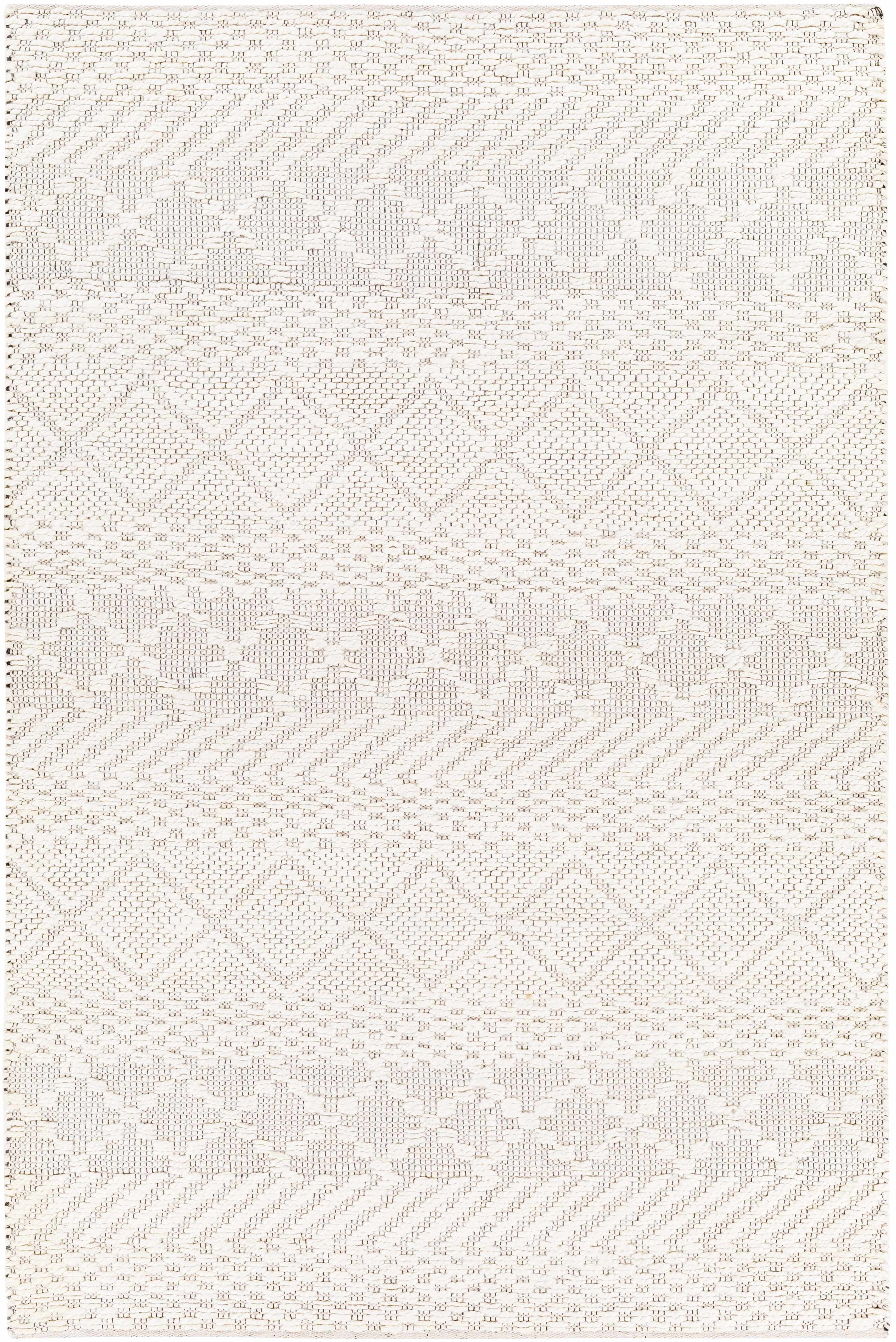 Cream Hand Woven 80% Jute, 20% Cotton Global Rectangle Handmade rug, Indoor use only, no fringe, non-washable. runner also available