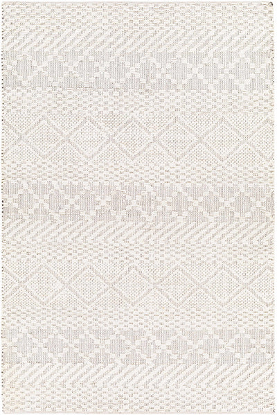 Cream Hand Woven 80% Jute, 20% Cotton Global Rectangle Handmade rug, Indoor use only, no fringe, non-washable. runner also available