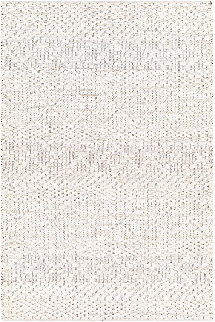 Cream Hand Woven 80% Jute, 20% Cotton Global Rectangle Handmade rug, Indoor use only, no fringe, non-washable. runner also available