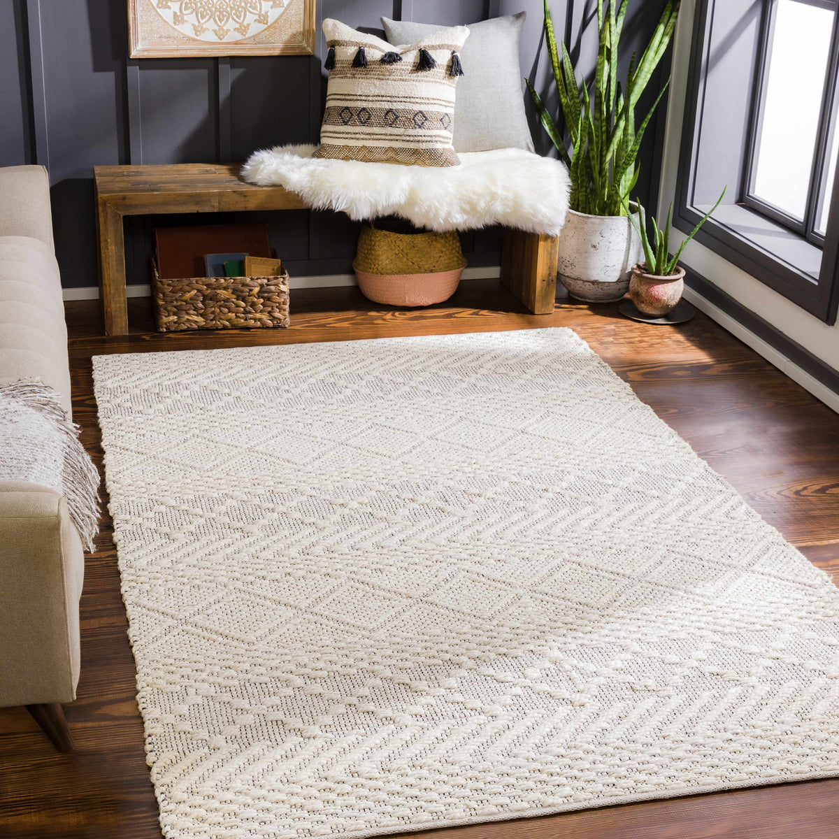 Santa Barbara SBB-2302 Hand Woven Rug