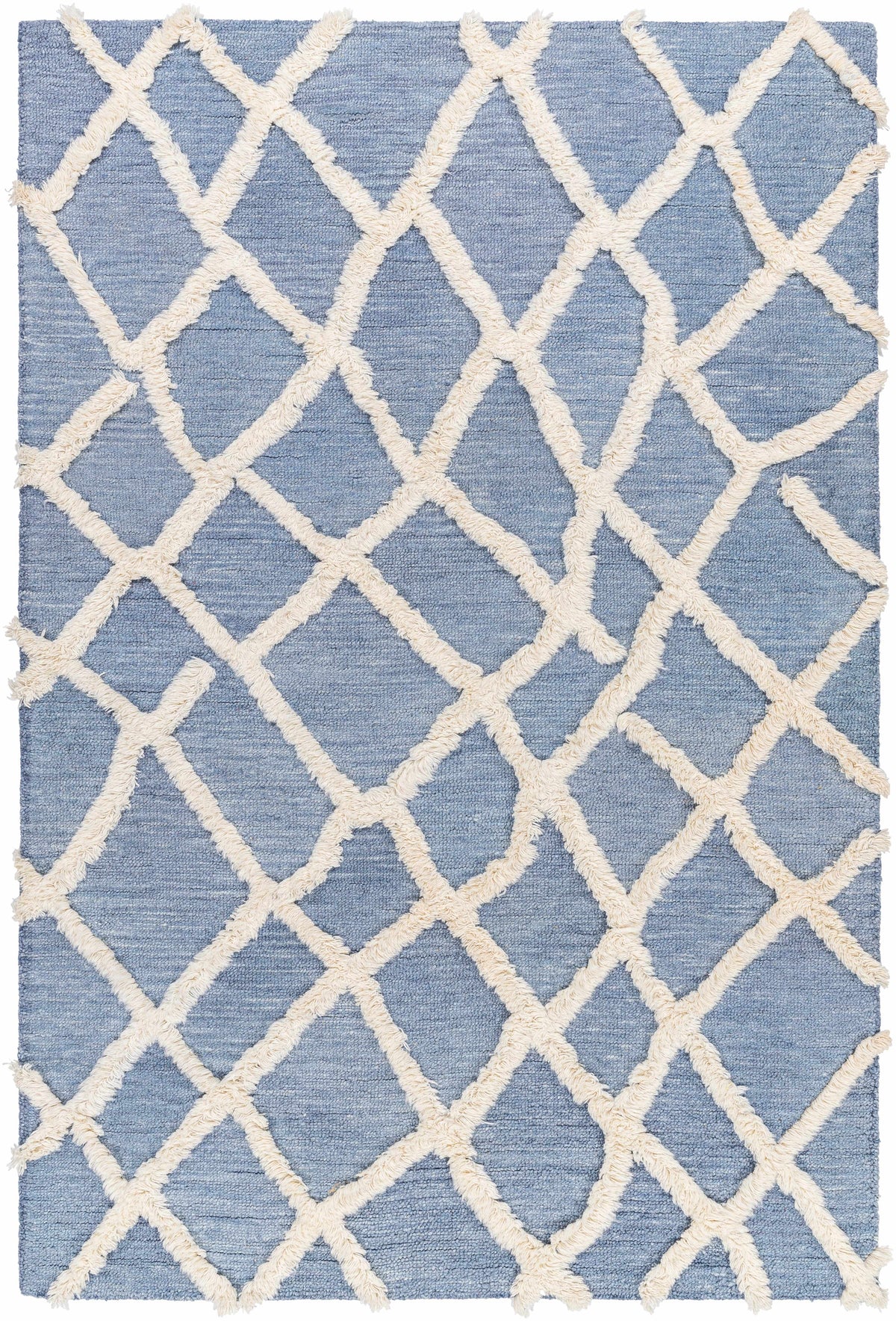 Butter Hand Tufted 100% Wool Global Rectangle Handmade rug, Indoor use only, no fringe, non-washable.