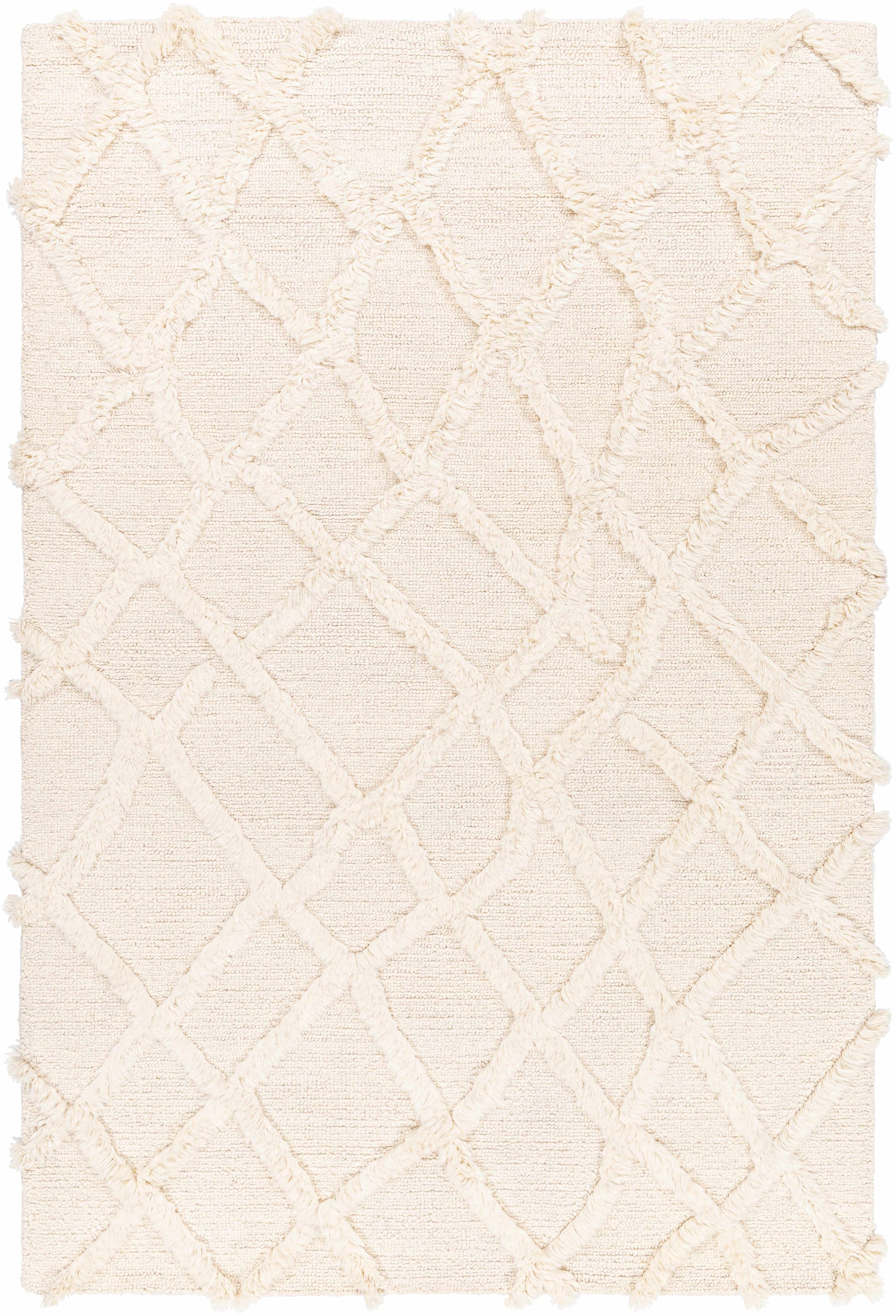 Butter Hand Tufted 100% Wool Global Rectangle Handmade rug, Indoor use only, no fringe, non-washable.