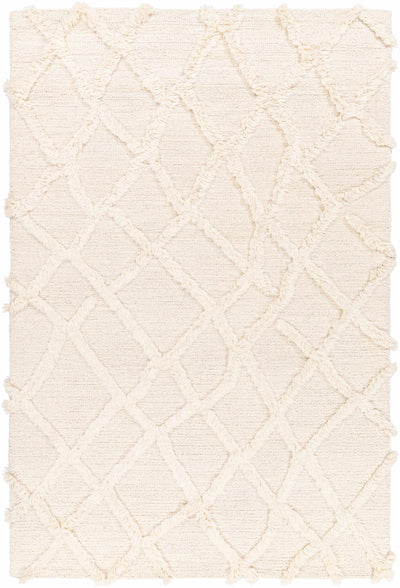 Butter Hand Tufted 100% Wool Global Rectangle Handmade rug, Indoor use only, no fringe, non-washable.