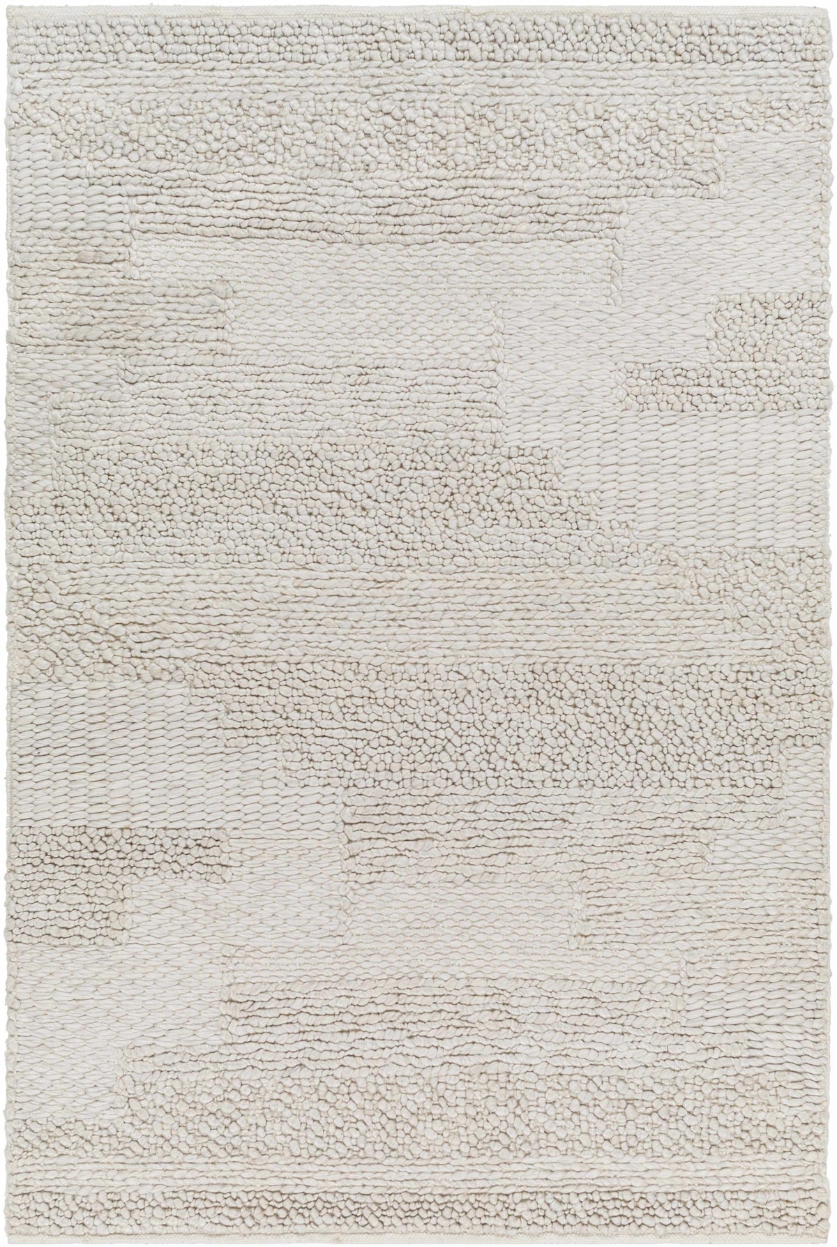 Light Gray Hand Woven 100% Recycled PET Yarn Modern Rectangle Handmade rug, Indoor use only, no fringe, non-washable. runner also available