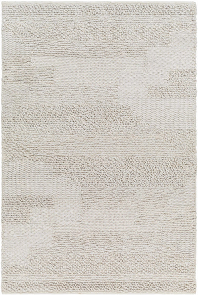 Light Gray Hand Woven 100% Recycled PET Yarn Modern Rectangle Handmade rug, Indoor use only, no fringe, non-washable. runner also available