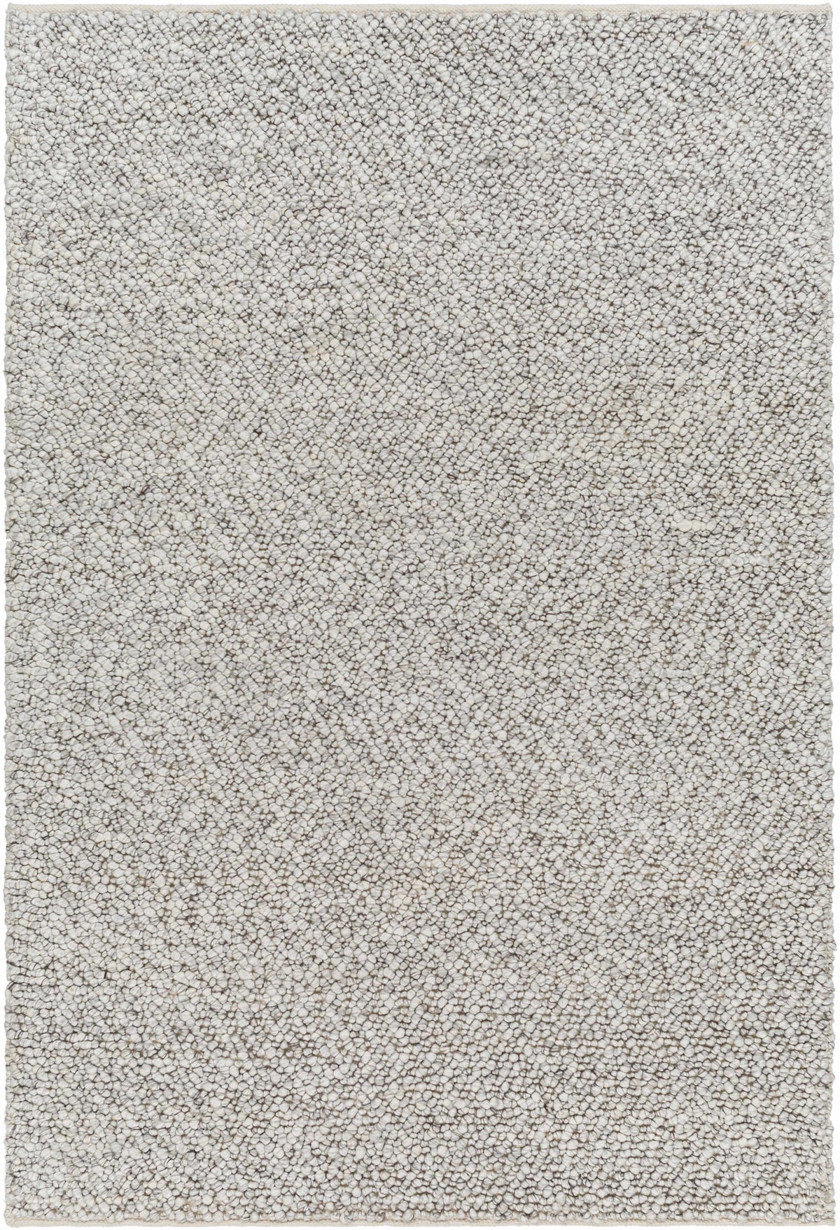 Light Gray Hand Woven 100% Recycled PET Yarn Modern Rectangle Handmade rug, Indoor use only, no fringe, non-washable. runner also available