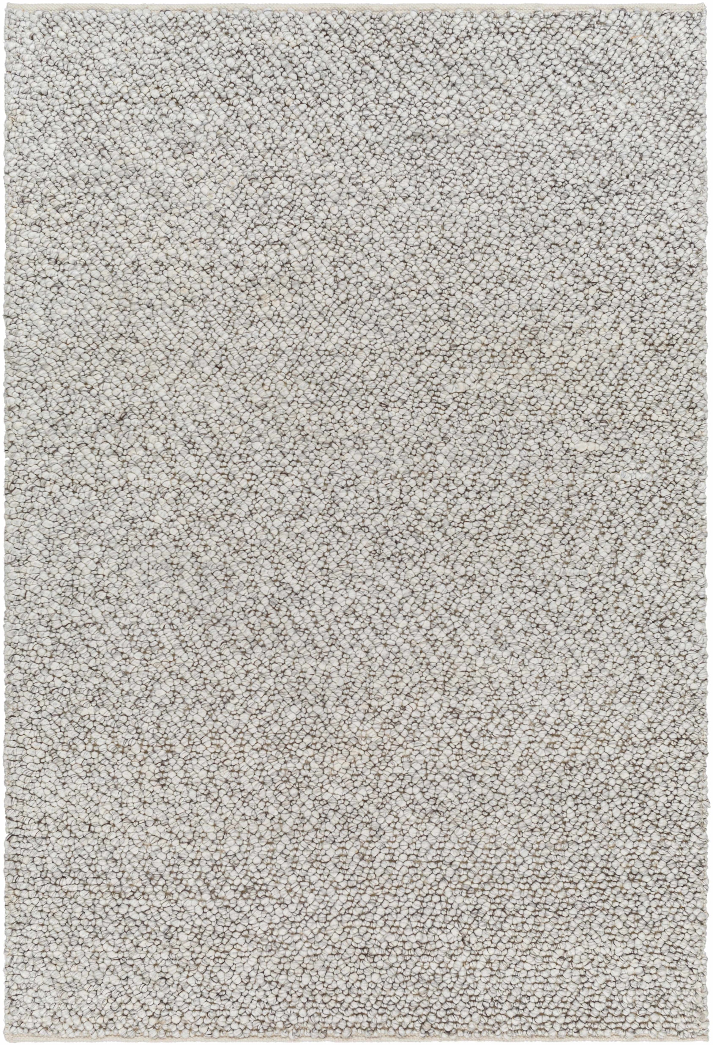 Light Gray Hand Woven 100% Recycled PET Yarn Modern Rectangle Handmade rug, Indoor use only, no fringe, non-washable. runner also available