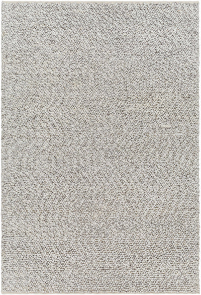 Light Gray Hand Woven 100% Recycled PET Yarn Modern Rectangle Handmade rug, Indoor use only, no fringe, non-washable. runner also available