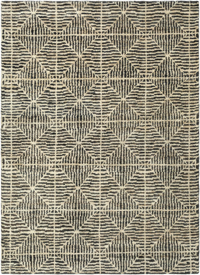 Beige Hand Knotted 100% Jute Modern Rectangle Handmade rug, Indoor use only, no fringe, non-washable. runner also available