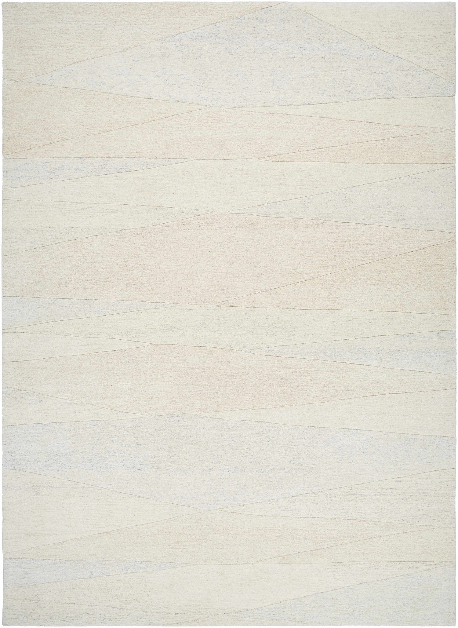 Ivory Hand Tufted 100% Wool Modern Rectangle Handmade rug, Indoor use only, no fringe, non-washable. runner also available