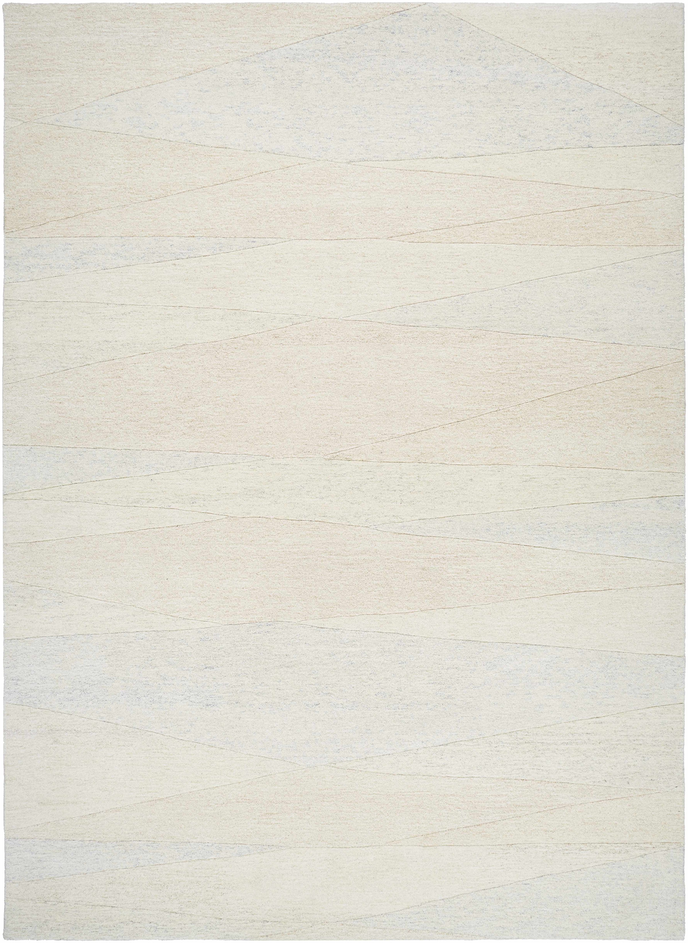 Ivory Hand Tufted 100% Wool Modern Rectangle Handmade rug, Indoor use only, no fringe, non-washable. runner also available