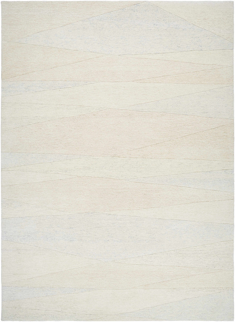 Ivory Hand Tufted 100% Wool Modern Rectangle Handmade rug, Indoor use only, no fringe, non-washable. runner also available