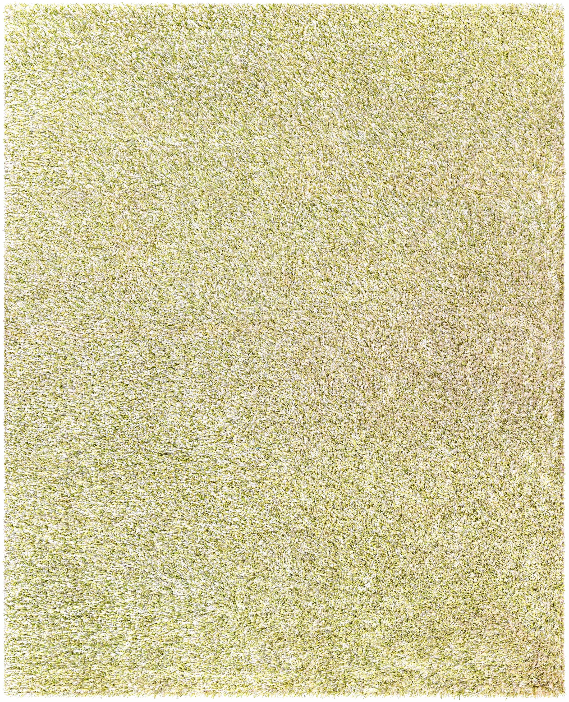 Grass Green Hand Woven 100% Polyester Modern Rectangle Handmade rug, Indoor use only, has fringe, non-washable. runner also available