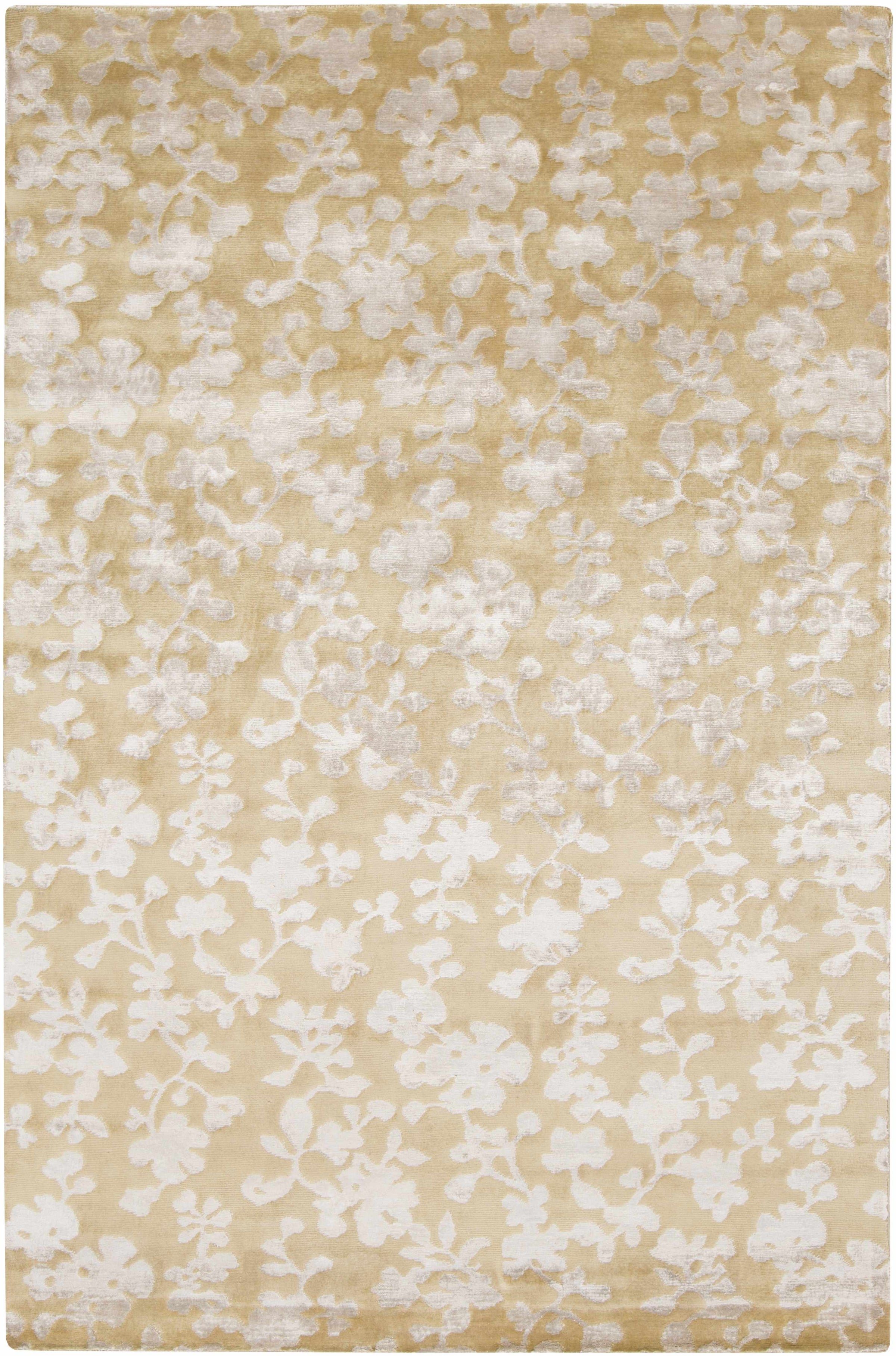 Brown Hand Knotted 50% Viscose, 50% Wool Modern Rectangle Handmade rug, Indoor use only, no fringe, non-washable.