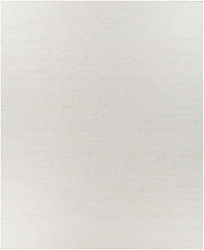 Light Gray Hand Woven 100% Recycled PET Yarn Modern Rectangle Handmade rug, Indoor use only, no fringe, non-washable.