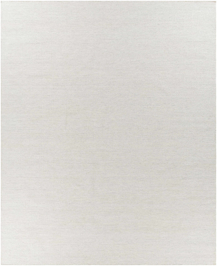 Light Gray Hand Woven 100% Recycled PET Yarn Modern Rectangle Handmade rug, Indoor use only, no fringe, non-washable.