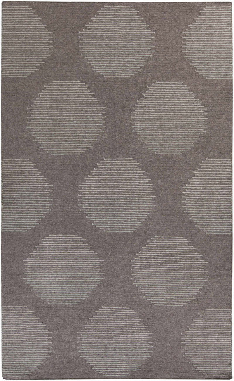 Charcoal Hand Woven 100% Wool Modern Rectangle Handmade rug, Indoor use only, no fringe, non-washable. runner also available