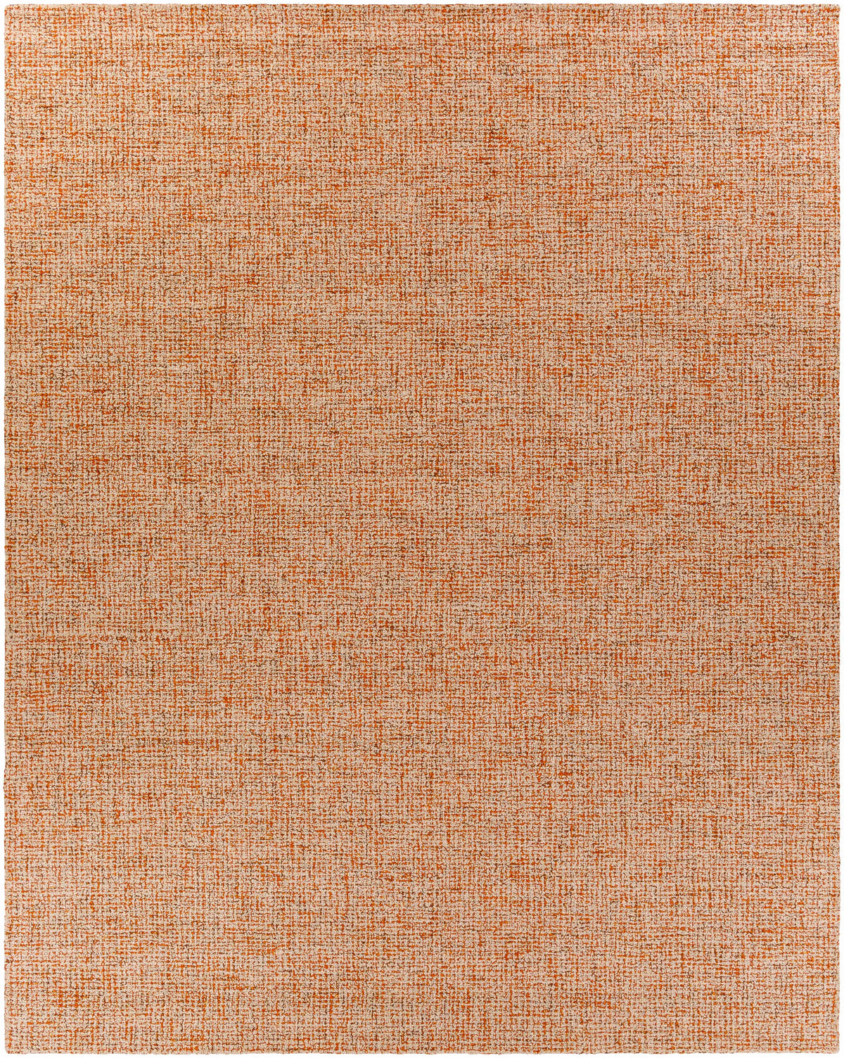 Burnt Orange Hand Tufted 100% Wool Modern Rectangle Handmade rug, Indoor use only, no fringe, non-washable. runner also available