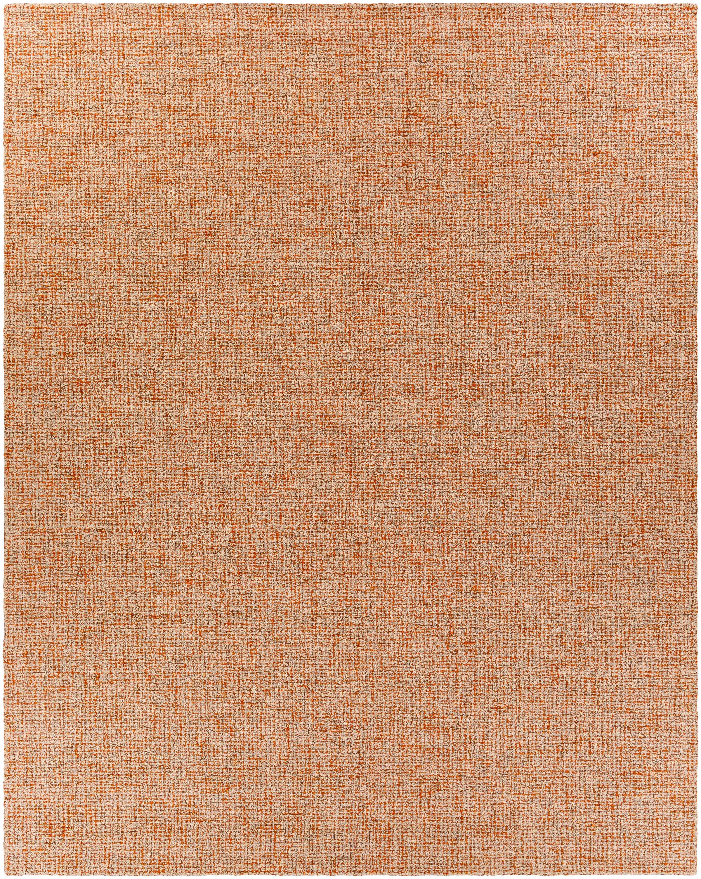 Burnt Orange Hand Tufted 100% Wool Modern Rectangle Handmade rug, Indoor use only, no fringe, non-washable. runner also available