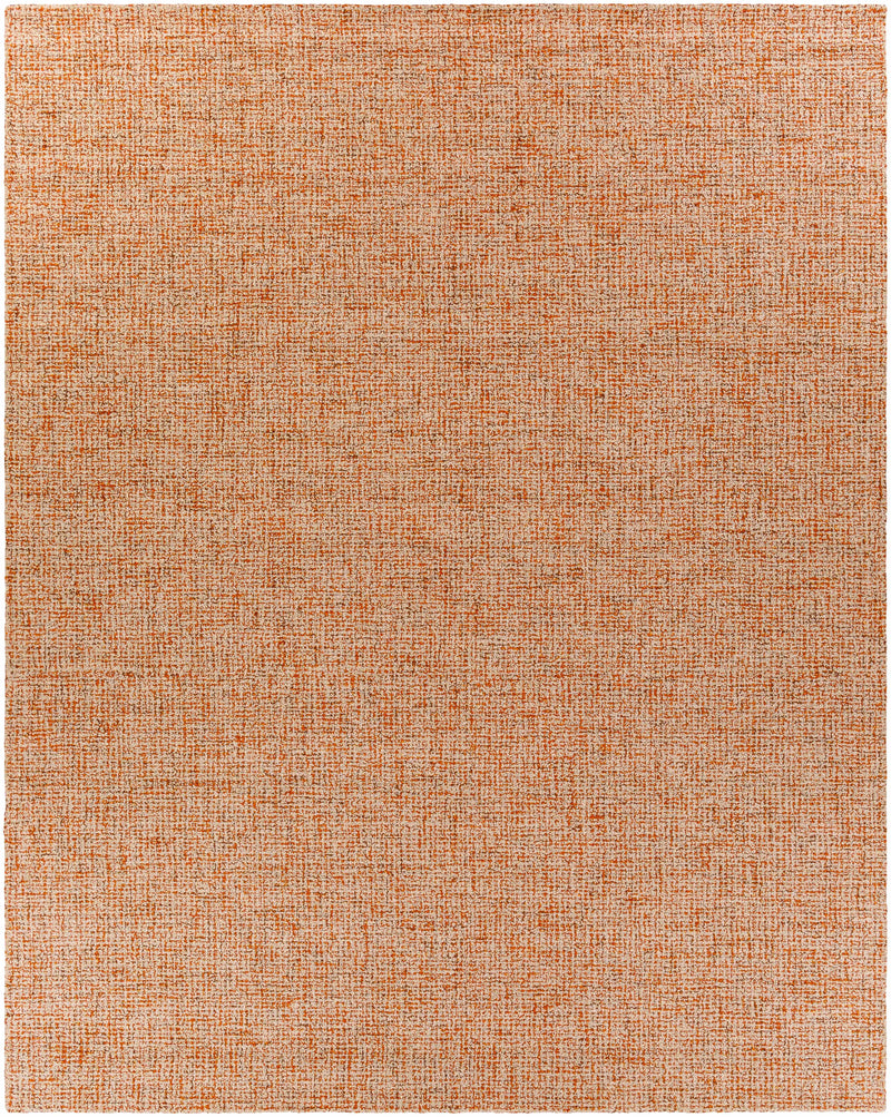 Burnt Orange Hand Tufted 100% Wool Modern Rectangle Handmade rug, Indoor use only, no fringe, non-washable. runner also available