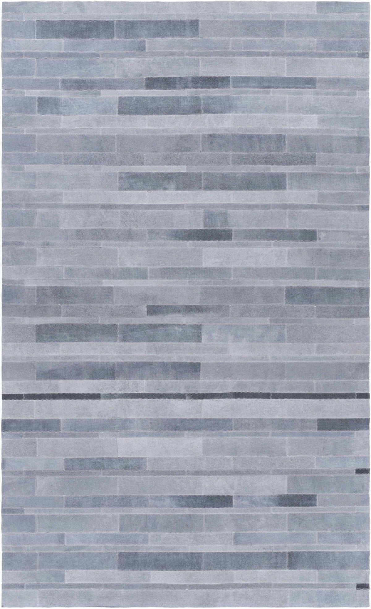 Slate Hand Crafted 100% Leather Rustic Rectangle Handmade rug, Indoor use only, no fringe, non-washable.