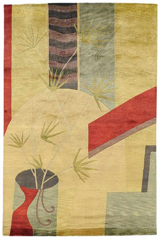 Mugal IN-8066 Hand Knotted Rug