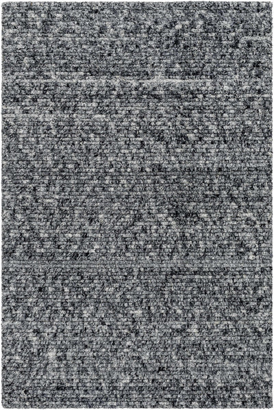 Charcoal Hand Loomed 100% NZ Wool Cottage Rectangle Handmade rug, Indoor use only, no fringe, non-washable. runner also available