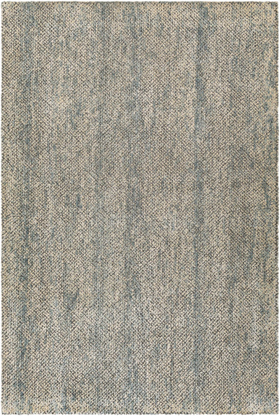 Charcoal Hand Loomed 60% Viscose, 40% Wool Modern Rectangle Handmade rug, Indoor use only, no fringe, non-washable.