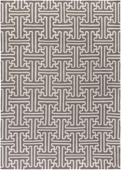 Tan Hand Woven 100% Wool Modern Rectangle Handmade rug, Indoor use only, no fringe, non-washable. runner also available