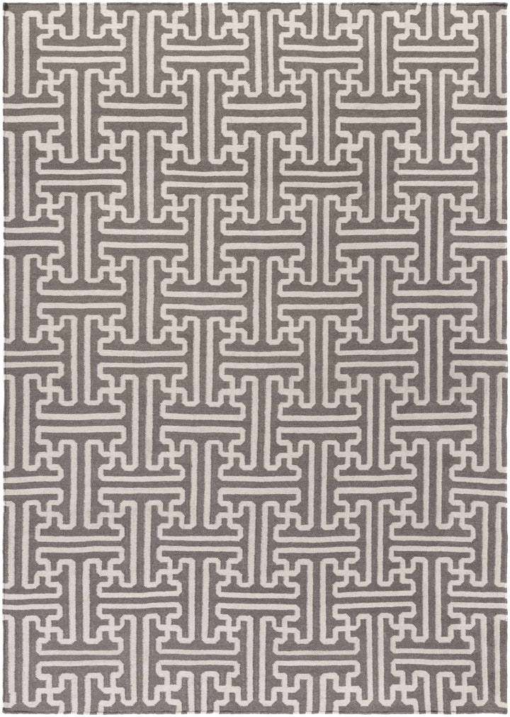 Tan Hand Woven 100% Wool Modern Rectangle Handmade rug, Indoor use only, no fringe, non-washable. runner also available