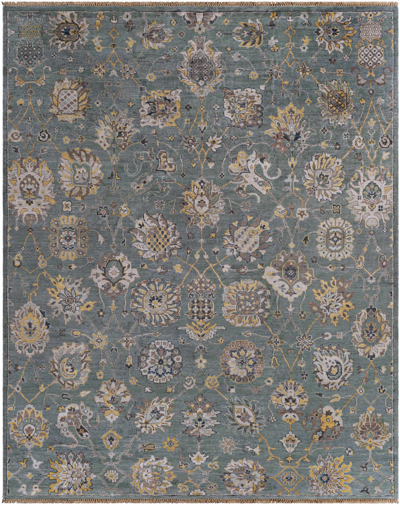 Wheat Hand Knotted 100% Viscose Traditional Rectangle Handmade rug, Indoor use only, has fringe, non-washable. runner also available