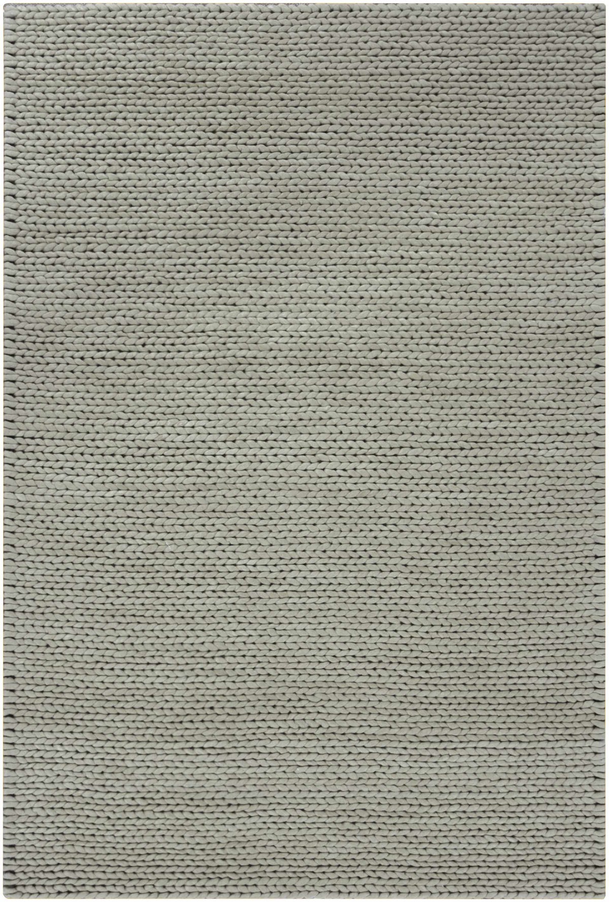 Gray Hand Woven 100% Wool Cottage Rectangle Handmade rug, Indoor use only, no fringe, non-washable.