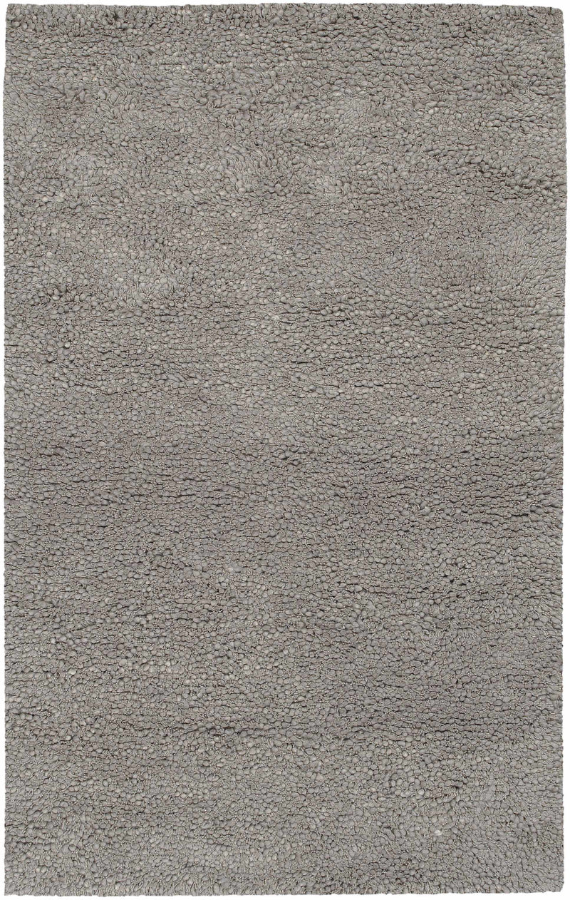 Medium Gray Hand Woven 100% NZ Wool Modern Rectangle Handmade rug, Indoor use only, no fringe, non-washable. runner also available