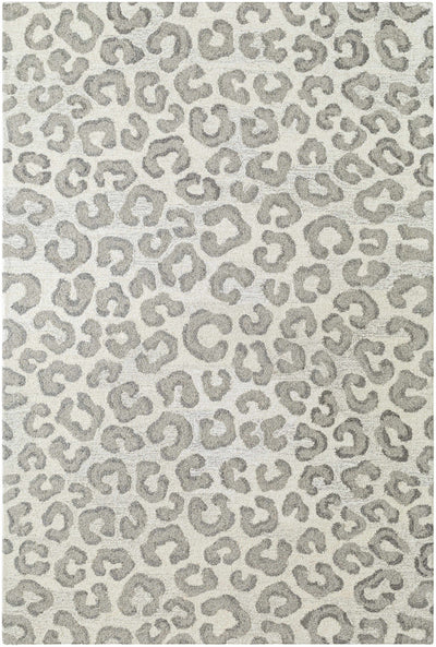 Ivory Hand Tufted 100% Wool Modern Rectangle Handmade rug, Indoor use only, no fringe, non-washable.