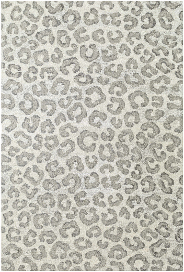 Ivory Hand Tufted 100% Wool Modern Rectangle Handmade rug, Indoor use only, no fringe, non-washable.