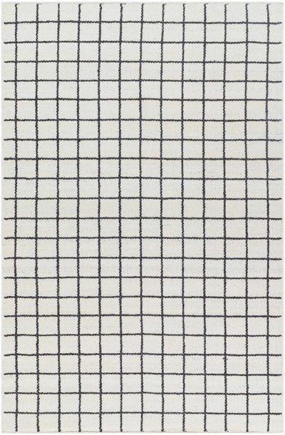 Ivory Hand Woven 100% Wool Cottage Rectangle Handmade rug, Indoor use only, no fringe, non-washable.