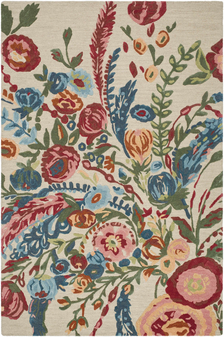 Crimson Hand Tufted 60% Wool, 40% Viscose Cottage Rectangle Handmade rug, Indoor use only, no fringe, non-washable.