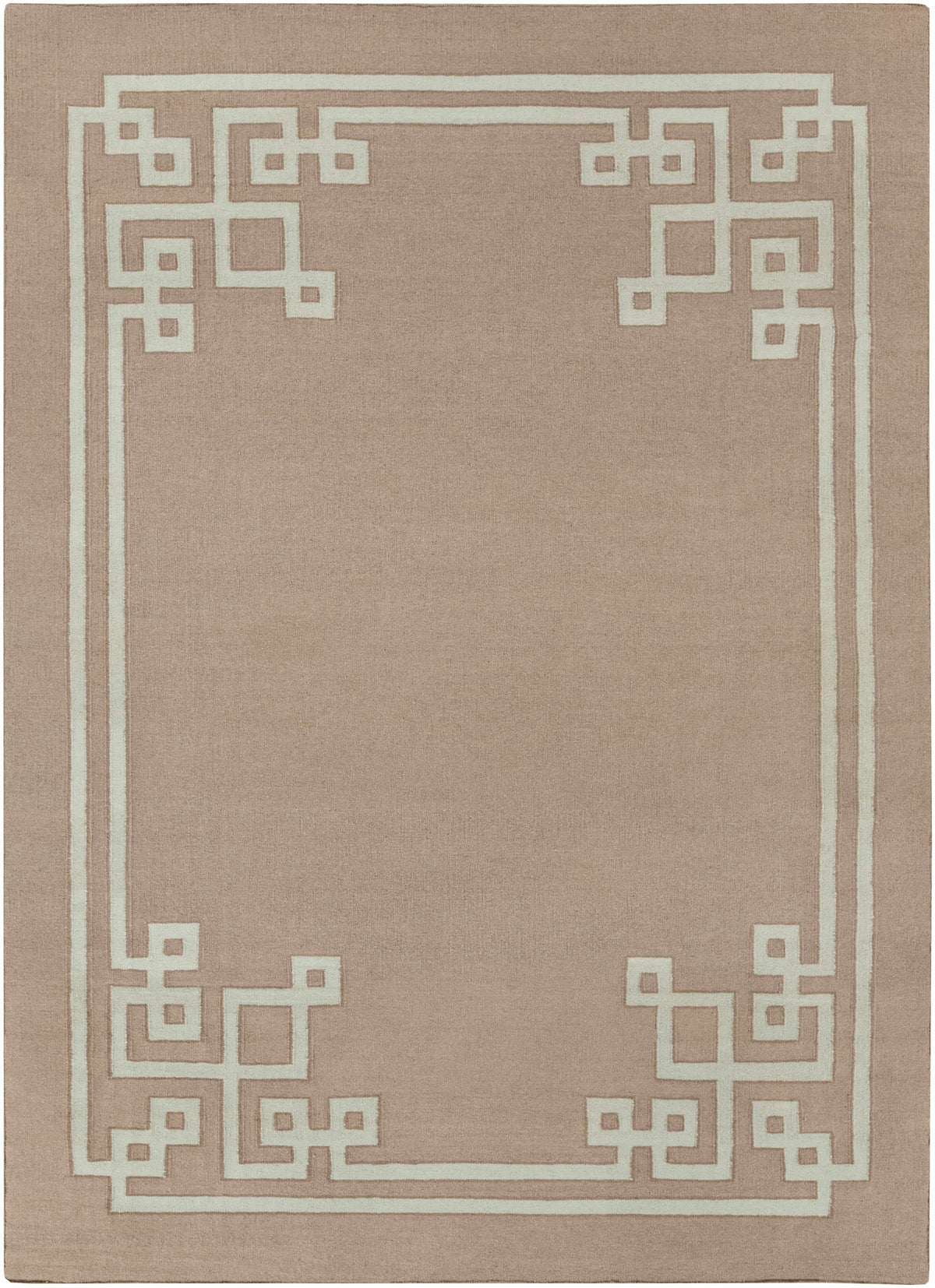 Gray Hand Woven 100% Wool Modern Rectangle Handmade rug, Indoor use only, no fringe, non-washable.
