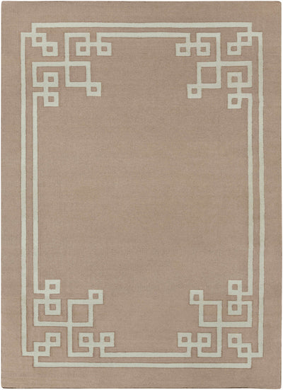 Gray Hand Woven 100% Wool Modern Rectangle Handmade rug, Indoor use only, no fringe, non-washable.