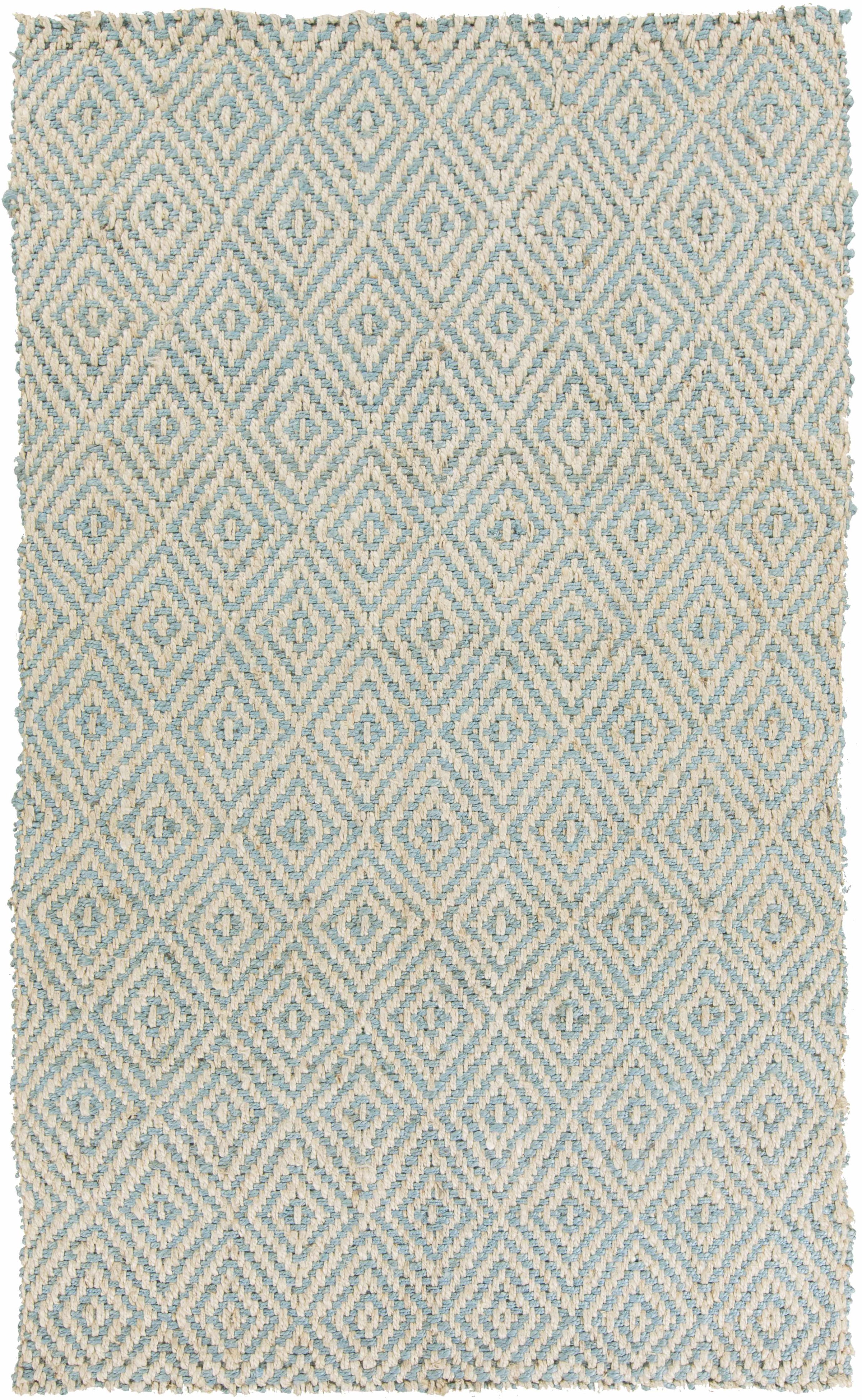 Cream Hand Woven 100% Jute Cottage Rectangle Handmade rug, Indoor use only, no fringe, non-washable.