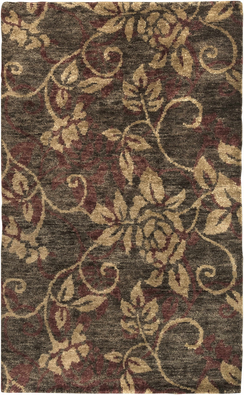 Dark Brown Hand Knotted 100% Jute Modern Rectangle Handmade rug, Indoor use only, no fringe, non-washable. runner also available