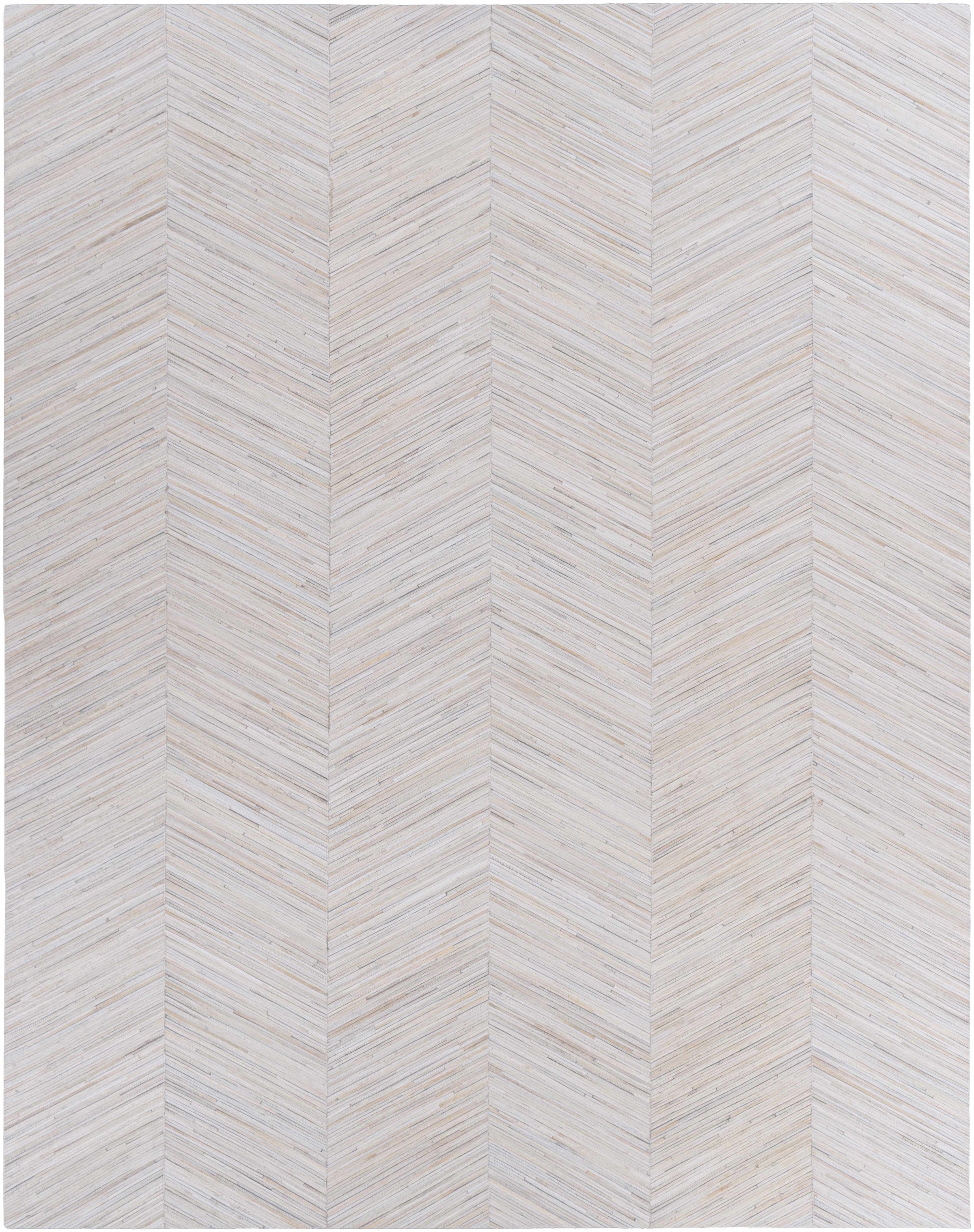 Cream Hand Crafted 100% Hair On Hide Modern Rectangle Handmade rug, Indoor use only, no fringe, non-washable.